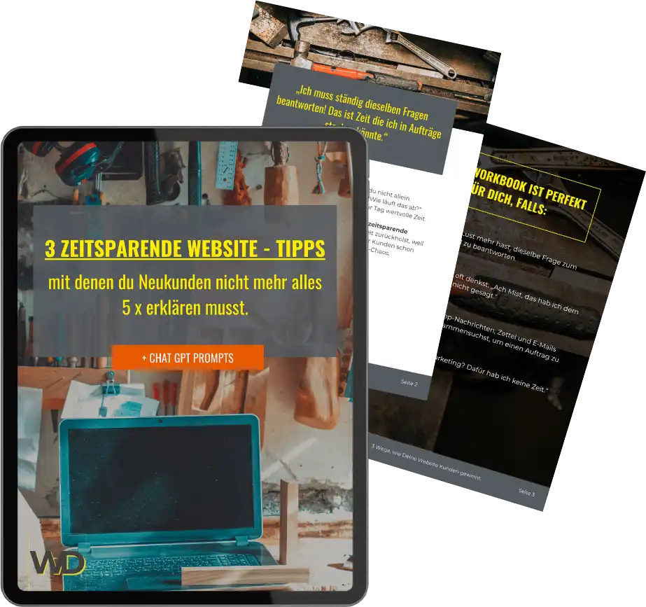 3 zeitsparende Website-Tipps für Handwerksbetriebe